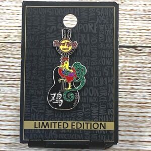 Hard Rock Cafe Honolulu 2017 Rooster‎ Year of the Chicken Guitar Pin